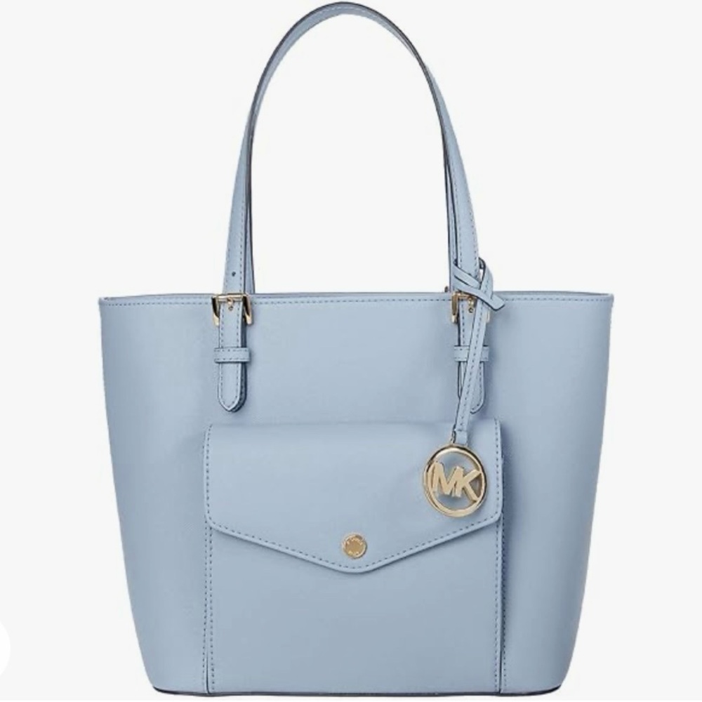 NWOT Michael Kors Jet Set Medium Saffiano Leather Pocket Tote Bag